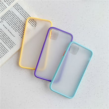 Load image into Gallery viewer, Mint Hybrid Simple Matte Bumper Phone Case For iPhone 11 Pro Max XR XS Max 6S 8 7 Plus Shockproof Soft TPU Silicone Clear Cover