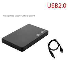 Load image into Gallery viewer, UTHAI G06 USB3.0/2.0 HDD Enclosure 2.5inch Serial Port SATA SSD Hard Drive Case Support 6TB transparent Mobile External HDD Case