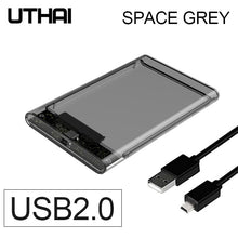 Load image into Gallery viewer, UTHAI G06 USB3.0/2.0 HDD Enclosure 2.5inch Serial Port SATA SSD Hard Drive Case Support 6TB transparent Mobile External HDD Case