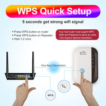 Load image into Gallery viewer, Wireless WiFi Repeater Wifi Extender 300Mbps WiFi Amplifier 802.11N Wi Fi Booster Long Range Repiter Wi-fi Repeater Access Point