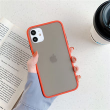 Load image into Gallery viewer, Mint Hybrid Simple Matte Bumper Phone Case For iPhone 11 Pro Max XR XS Max 6S 8 7 Plus Shockproof Soft TPU Silicone Clear Cover