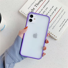 Load image into Gallery viewer, Mint Hybrid Simple Matte Bumper Phone Case For iPhone 11 Pro Max XR XS Max 6S 8 7 Plus Shockproof Soft TPU Silicone Clear Cover