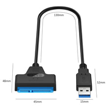 Load image into Gallery viewer, Usb Sata Cable Sata 3 To Usb 3.0 Adapter Computer Cables Connectors Usb Sata Adapter Cable Support 2.5 Inches Ssd Hdd Hard Drive