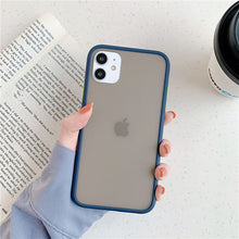 Load image into Gallery viewer, Mint Hybrid Simple Matte Bumper Phone Case For iPhone 11 Pro Max XR XS Max 6S 8 7 Plus Shockproof Soft TPU Silicone Clear Cover