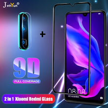 Load image into Gallery viewer, 2 in 1 Full Cover 9D Tempered Glass For Xiaomi A3 Lite cc9 pro Redmi 7 8 7A 8A  Note 7 8 pro 8T Protective Screen Protector Film