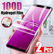 Load image into Gallery viewer, 2Pcs 100D Screen Protector For Samsung Galaxy S10 S9 S8 S20 Plus Ultra Full Cover Soft Film For Samsung Note 10 9 Film Not Glass