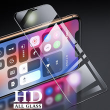 Load image into Gallery viewer, Full Cover Glass on the For iPhone 7 8 6 6s Plus Tempered Glass For iPhone X XS Max XR 5 5S SE 11 Pro Max Screen Protector