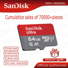 Load image into Gallery viewer, SanDisk Micro SD Card Memory Card 16GB 32GB 64GB 128GB MicroSD Max 80M/s Uitra C10 TF card C4 8G cartao de memoria
