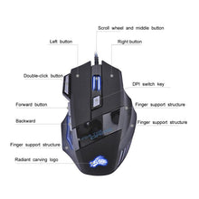 Load image into Gallery viewer, 5500DPI LED Optical USB Wired Gaming Mouse 7 Buttons Gamer Computer Mice for computer laptop desktop PC