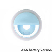 Load image into Gallery viewer, Universal Selfie Lamp Mobile Phone Lens Portable Flash Ring 36 LEDS  Luminous Ring Clip Light For iPhone 8 7 6 Plus Samsung