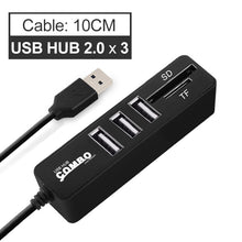 Load image into Gallery viewer, USB Hub 3.0 Multi USB 3.0 Hub USB Splitter High Speed 3 6 Ports 2.0 Hab TF SD Card Reader All In One For PC Computer Accessories