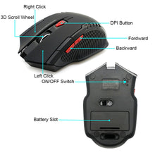 Load image into Gallery viewer, 2.4GHz Wireless Mice With USB Receiver Gamer 2000DPI Mouse For Computer PC Laptop