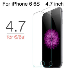 Load image into Gallery viewer, Tempered Glass For iPhone X XS MAX XR 4 4s 5 5s SE 5c Screen Protective Film For iPhone 6 6s 7 8 Plus X 11 Glass Protector