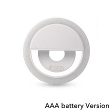 Load image into Gallery viewer, Universal Selfie Lamp Mobile Phone Lens Portable Flash Ring 36 LEDS  Luminous Ring Clip Light For iPhone 8 7 6 Plus Samsung