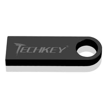 Load image into Gallery viewer, new TECHKEY usb flash drive 64GB 32GB 16GB 8GB 4GB pen drive pendrive флешка waterproof silver u disk memoria cel usb stick gift