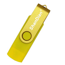 Load image into Gallery viewer, SHANDIAN USB flash drive OTG high Speed drive 64 GB 32 GB 16 GB 8 GB 4GB external storage double Application Micro USB Stick