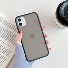 Load image into Gallery viewer, Mint Hybrid Simple Matte Bumper Phone Case For iPhone 11 Pro Max XR XS Max 6S 8 7 Plus Shockproof Soft TPU Silicone Clear Cover