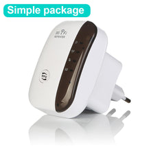 Load image into Gallery viewer, Wireless Wifi Repeater Wifi Range Extender Router Wi-Fi Signal Amplifier 300Mbps WiFi Booster 2.4G Wi Fi Ultraboost Access Point
