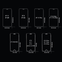 Load image into Gallery viewer, Full Cover Glass on the For iPhone 7 8 6 6s Plus Tempered Glass For iPhone X XS Max XR 5 5S SE 11 Pro Max Screen Protector