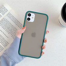 Load image into Gallery viewer, Mint Hybrid Simple Matte Bumper Phone Case For iPhone 11 Pro Max XR XS Max 6S 8 7 Plus Shockproof Soft TPU Silicone Clear Cover