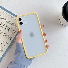 Load image into Gallery viewer, Mint Hybrid Simple Matte Bumper Phone Case For iPhone 11 Pro Max XR XS Max 6S 8 7 Plus Shockproof Soft TPU Silicone Clear Cover