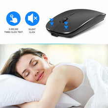 Load image into Gallery viewer, Wireless Mouse Computer Bluetooth Mouse Silent PC Mause Rechargeable Ergonomic Mouse 2.4Ghz USB Optical Mice For Laptop PC
