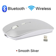 Load image into Gallery viewer, Wireless Mouse Computer Bluetooth Mouse Silent PC Mause Rechargeable Ergonomic Mouse 2.4Ghz USB Optical Mice For Laptop PC
