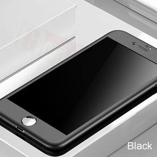 Load image into Gallery viewer, 360 Full Cover Phone Case For iPhone X 8 6 6s 7 Plus 11 Pro Max PC Protective Cover For iPhone 7 5 5s XS MAX XR Case With Glass

