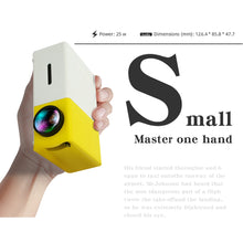 Load image into Gallery viewer, LEJIADA YG300 LED Mini Projector 320x240 Pixels Supports 1080P YG-300 HDMI USB Audio Portable Projector Home Media Video player
