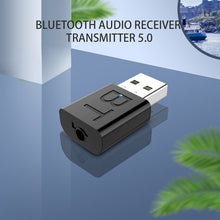 Load image into Gallery viewer, Mini USB Bluetooth 5.0 Transmitter Receiver Stereo Bluetooth RCA USB 3.5mm AUX For TV PC Headphones Home Stereo Car HIFI Audio
