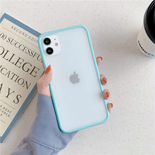 Load image into Gallery viewer, Mint Hybrid Simple Matte Bumper Phone Case For iPhone 11 Pro Max XR XS Max 6S 8 7 Plus Shockproof Soft TPU Silicone Clear Cover
