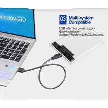 Load image into Gallery viewer, UTHAI G06 USB3.0/2.0 HDD Enclosure 2.5inch Serial Port SATA SSD Hard Drive Case Support 6TB transparent Mobile External HDD Case
