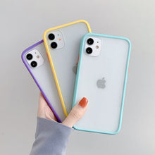 Load image into Gallery viewer, Mint Hybrid Simple Matte Bumper Phone Case For iPhone 11 Pro Max XR XS Max 6S 8 7 Plus Shockproof Soft TPU Silicone Clear Cover

