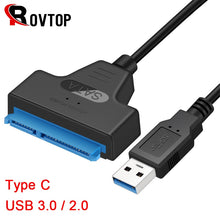 Load image into Gallery viewer, USB 3.0 SATA 3 Cable Sata to USB 3.0 Adapter Up to 6 Gbps Support 2.5 Inches External HDD SSD Hard Drive 22 Pin Sata III Cable
