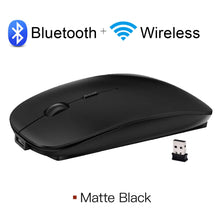 Load image into Gallery viewer, Wireless Mouse Computer Bluetooth Mouse Silent PC Mause Rechargeable Ergonomic Mouse 2.4Ghz USB Optical Mice For Laptop PC
