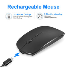 Load image into Gallery viewer, Wireless Mouse Computer Bluetooth Mouse Silent PC Mause Rechargeable Ergonomic Mouse 2.4Ghz USB Optical Mice For Laptop PC
