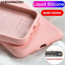 Load image into Gallery viewer, Liquid Silicone Case For Xiaomi Mi Note 10 Pro 9 SE 9T Pro A3 A2 Lite Slim Soft Cover For Xiaomi Redmi Note 9s 8 Pro 7 8T 7A 8A
