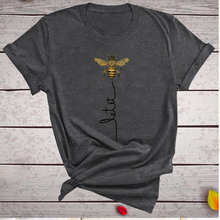 Load image into Gallery viewer, Hillbilly Women Bee Kind T-shirt Aesthetics Graphic Short Sleeve Cotton Polyester T Shirts Female Camisetas Verano Mujer 2020
