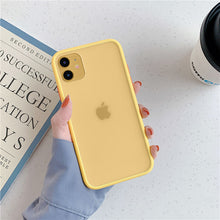 Load image into Gallery viewer, Mint Hybrid Simple Matte Bumper Phone Case For iPhone 11 Pro Max XR XS Max 6S 8 7 Plus Shockproof Soft TPU Silicone Clear Cover
