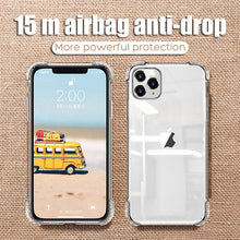 Load image into Gallery viewer, Luxury Shockproof Silicone Phone Case For iPhone 11 Pro X XR XS MAX 6 6s 7 8 Plus Case Covers Transparent Protection Back Cover
