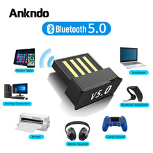 Load image into Gallery viewer, USB Bluetooth Adapters BT 5.0 USB Wireless Computer Adapter Audio Receiver Transmitter Dongles Laptop Earphone BLE Mini Sender
