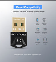 Load image into Gallery viewer, Wireless USB Bluetooth Adapter 5.0 for Computer Bluetooth Dongle USB Bluetooth 4.0 PC Adapter Bluetooth Receiver Transmitter
