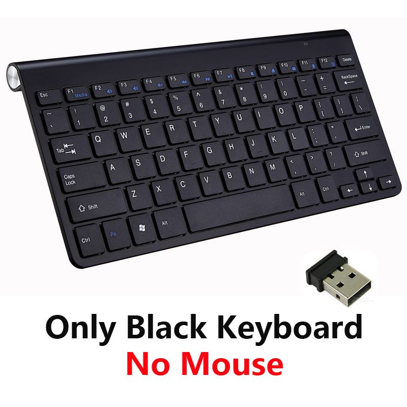 2.4G Wireless Keyboard and Mouse Mini Multimedia Keyboard Mouse Combo Set For Notebook Laptop Mac Desktop PC TV Office Supplies