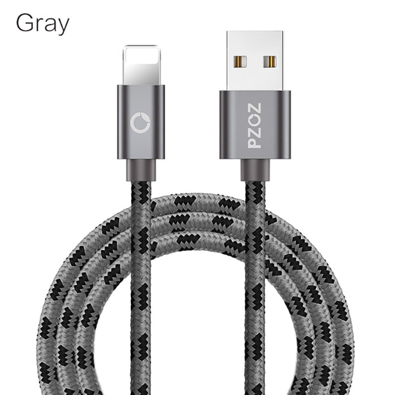 PZOZ Usb Cable For iphone cable 11 pro max Xs Xr X SE 2 8 7 6 plus 6s 5s ipad air mini 4 fast charging cables For iphone charger