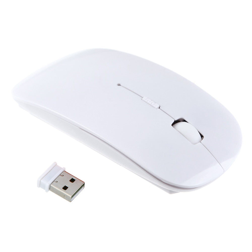 1600 DPI USB Optical Wireless Computer Mouse 2.4G Receiver Super Slim Mouse For PC Laptop