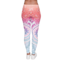Load image into Gallery viewer, Brands Women Fashion Legging Aztec Round Ombre Printing leggins Slim High Waist  Leggings Woman Pants
