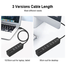 Load image into Gallery viewer, USB Hub 3.0 Multi USB 3.0 Hub USB Splitter High Speed 3 6 Ports 2.0 Hab TF SD Card Reader All In One For PC Computer Accessories
