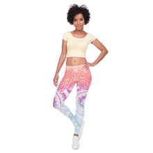 Load image into Gallery viewer, Brands Women Fashion Legging Aztec Round Ombre Printing leggins Slim High Waist  Leggings Woman Pants
