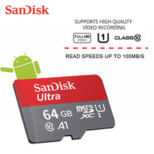 Load image into Gallery viewer, SanDisk Micro SD Card Memory Card 16GB 32GB 64GB 128GB MicroSD Max 80M/s Uitra C10 TF card C4 8G cartao de memoria
