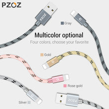 Load image into Gallery viewer, PZOZ Usb Cable For iphone cable 11 pro max Xs Xr X SE 2 8 7 6 plus 6s 5s ipad air mini 4 fast charging cables For iphone charger
